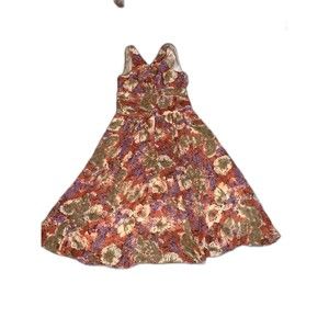 Scarlett Orange Floral Dress 8